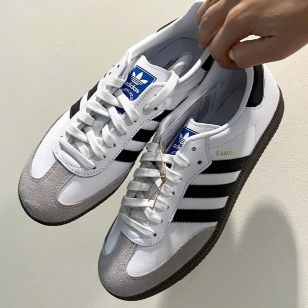 Adidas Samba OG White and Black Sneakers